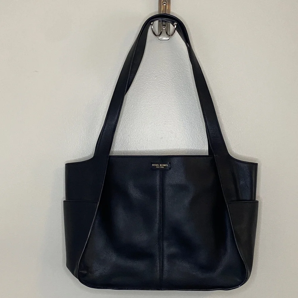 Henri Bendel Black Leather Shoulder Bag